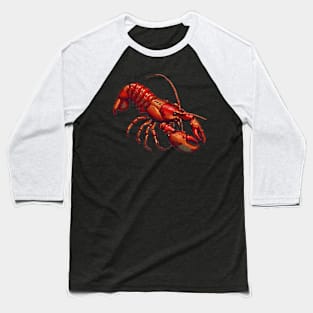 Lobster in Pixel Form Baseball T-Shirt